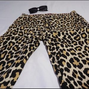 Kate Spade leopard print jeans